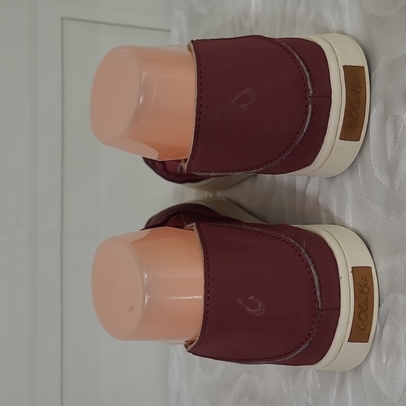 OLUKAI Pehuea Maroon Red Slip On Comfort Sneakers Size W8 - Picture 8 of 14